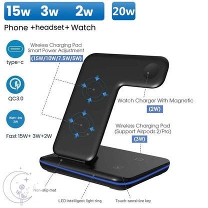 3 in 1 Wireless Charger 