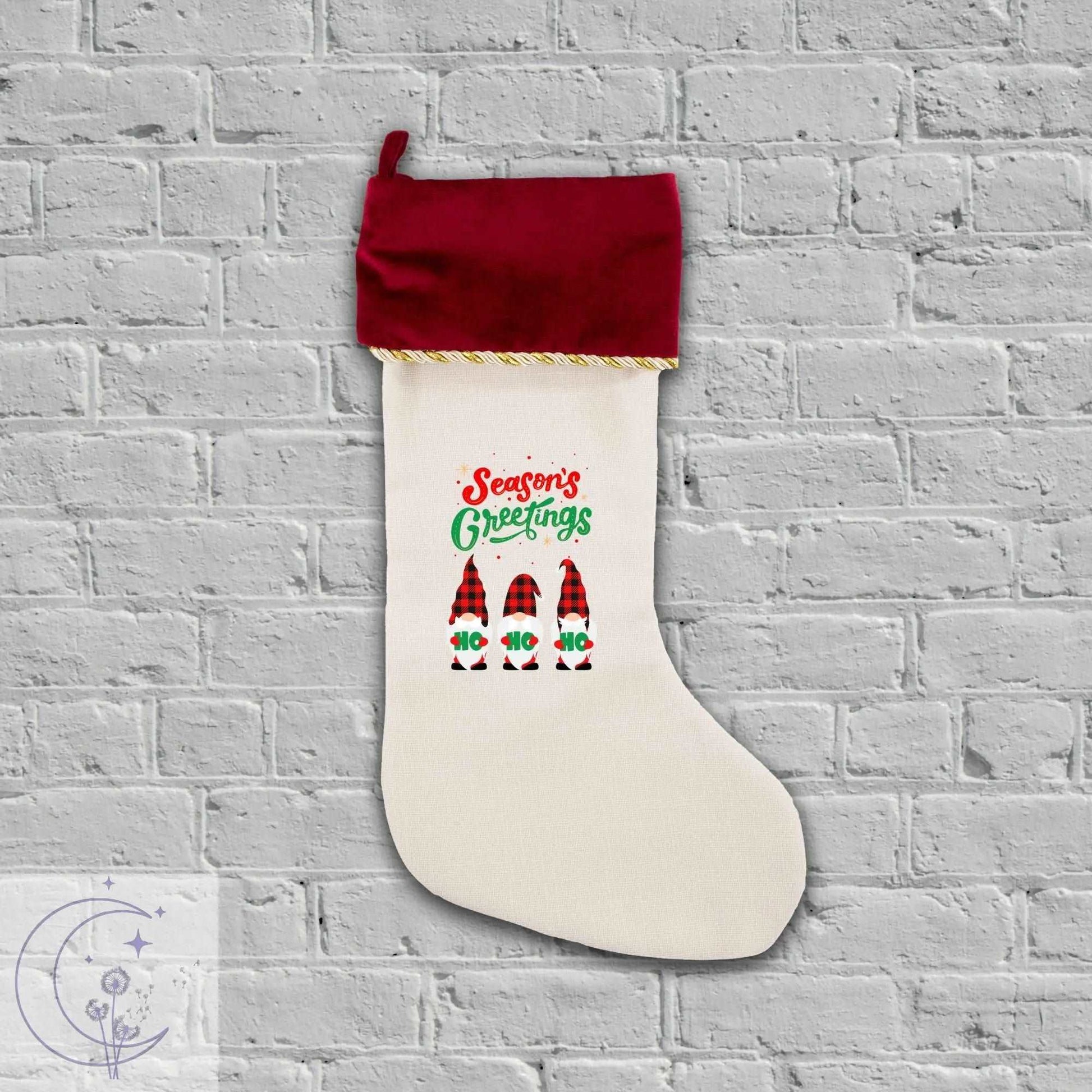 Christmas Gnomes Stocking