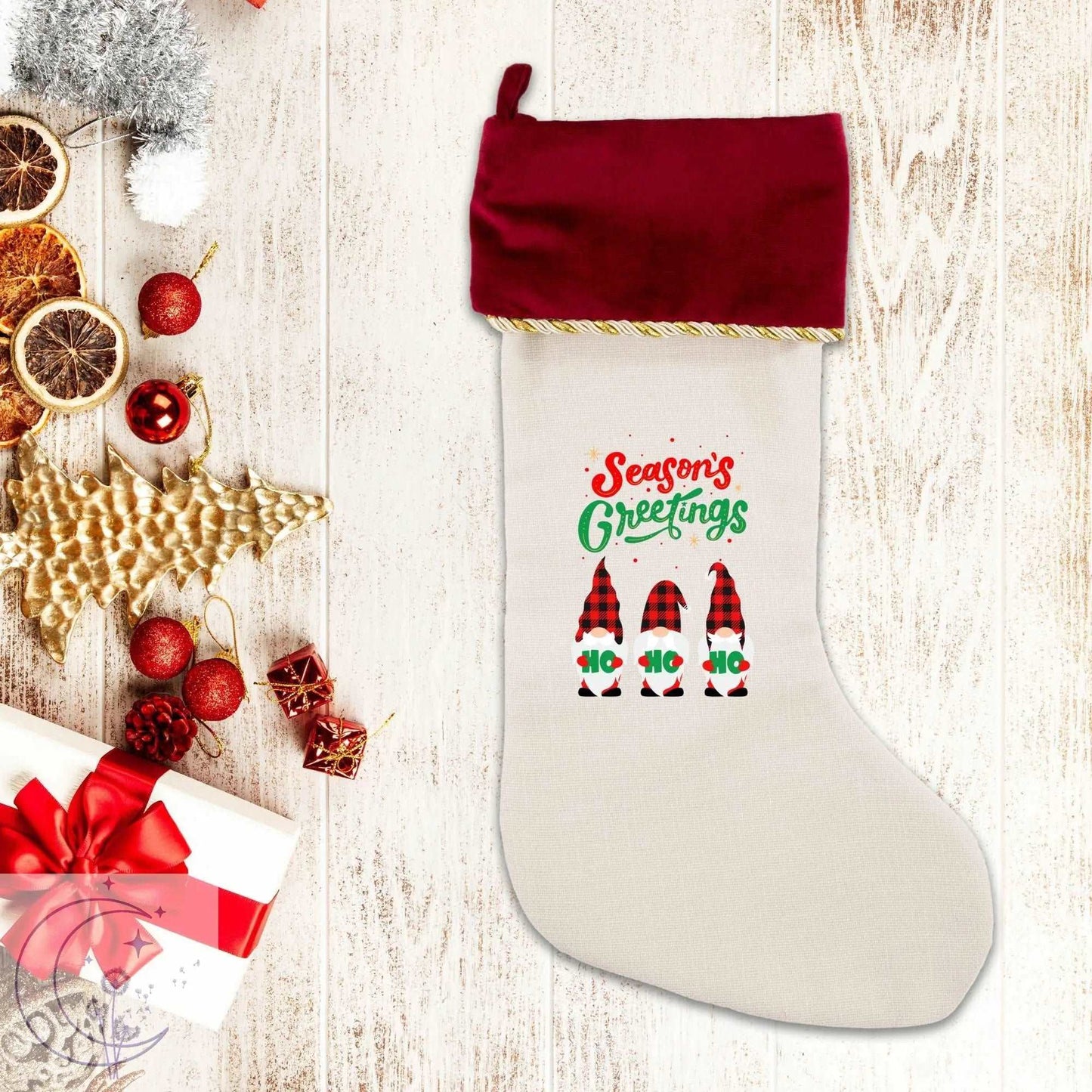 Christmas Gnomes Stocking