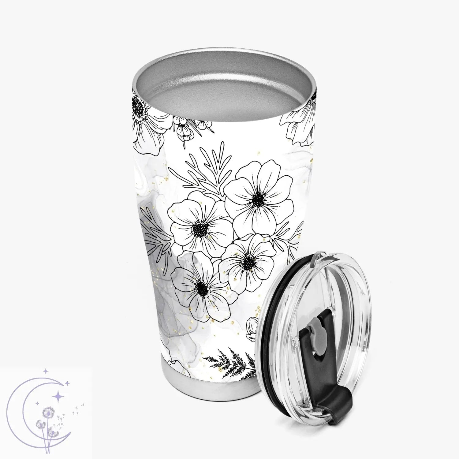 Flower Design 30oz  Curve Tumbler 