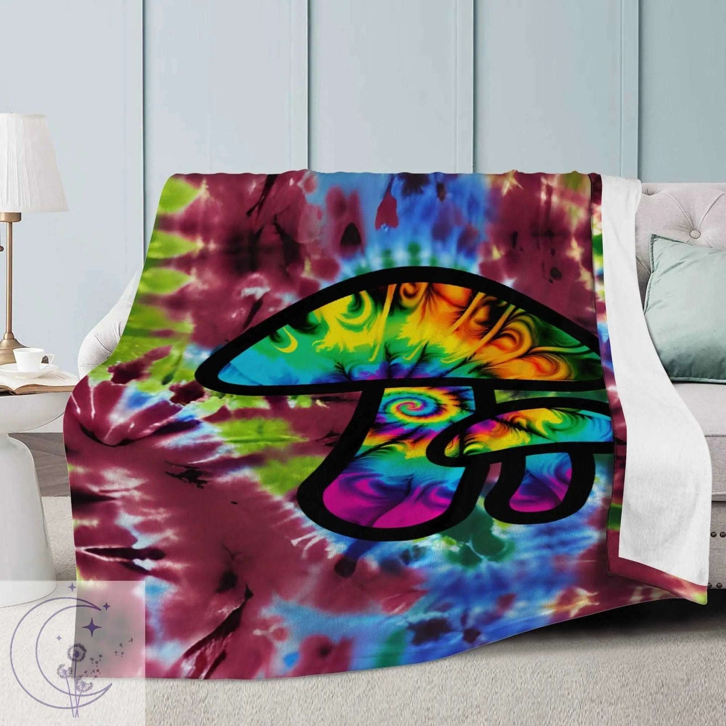 Tie-Dye Mushroom Blanket