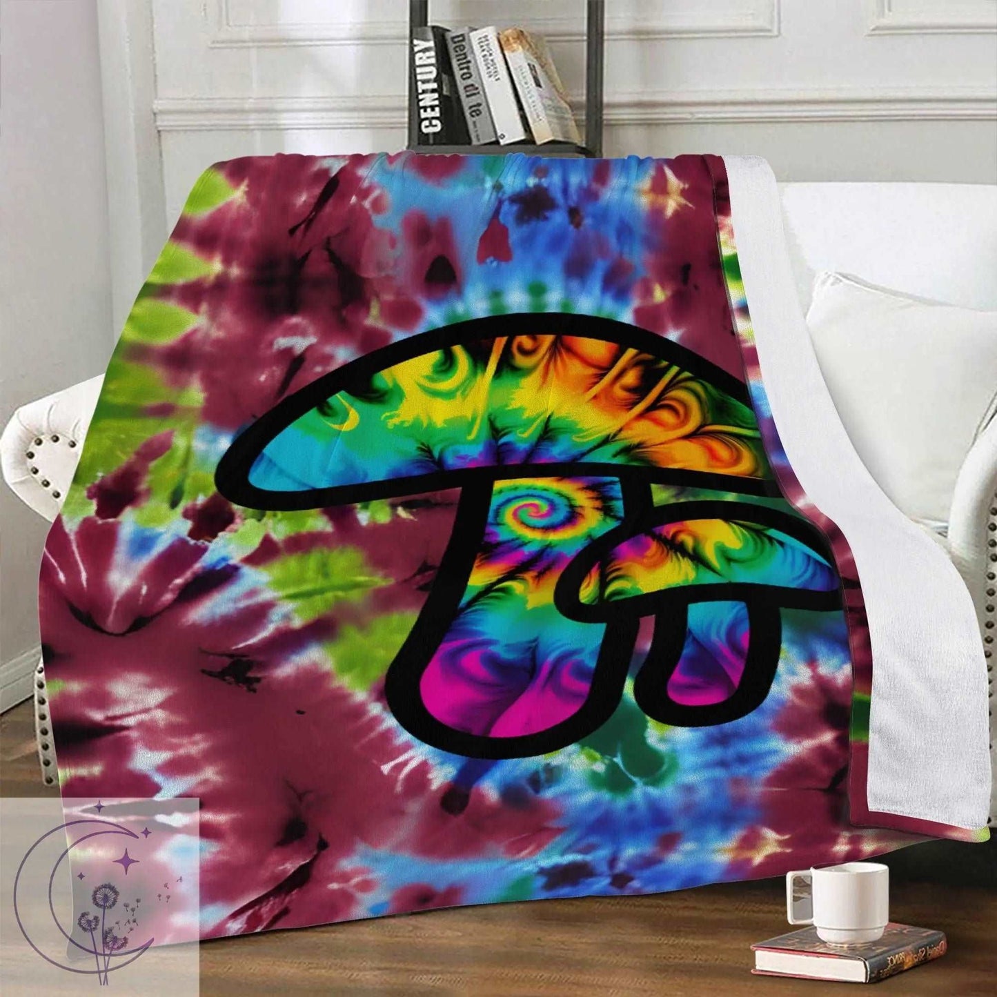 Tie-Dye Mushroom Blanket