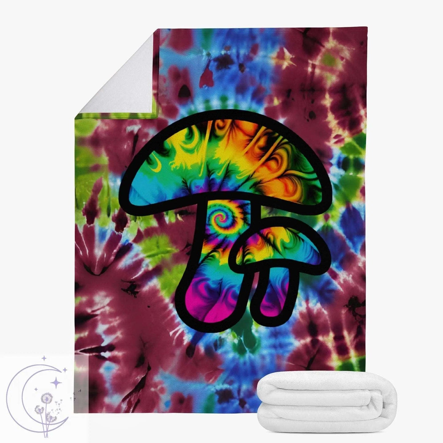 Tie-Dye Mushroom Blanket