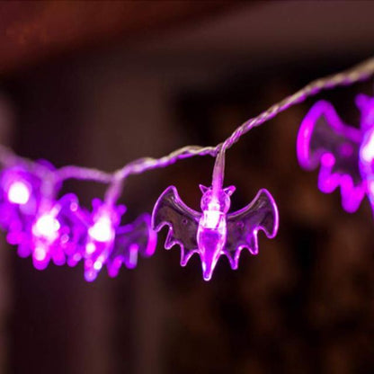LED Halloween Light Purple Bat lights 1.5M 10leds