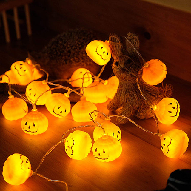LED Halloween Light 3D Pumpkin Lights 3M 20leds