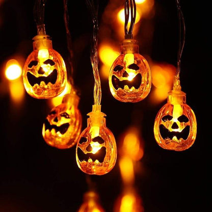 LED Halloween Light Acrylic Pumpkin 3M 20leds